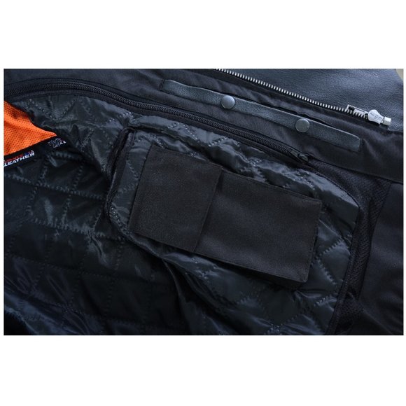 Ladies Racer Leather Jacket with Zip Out Liner - Picture 8 of 9